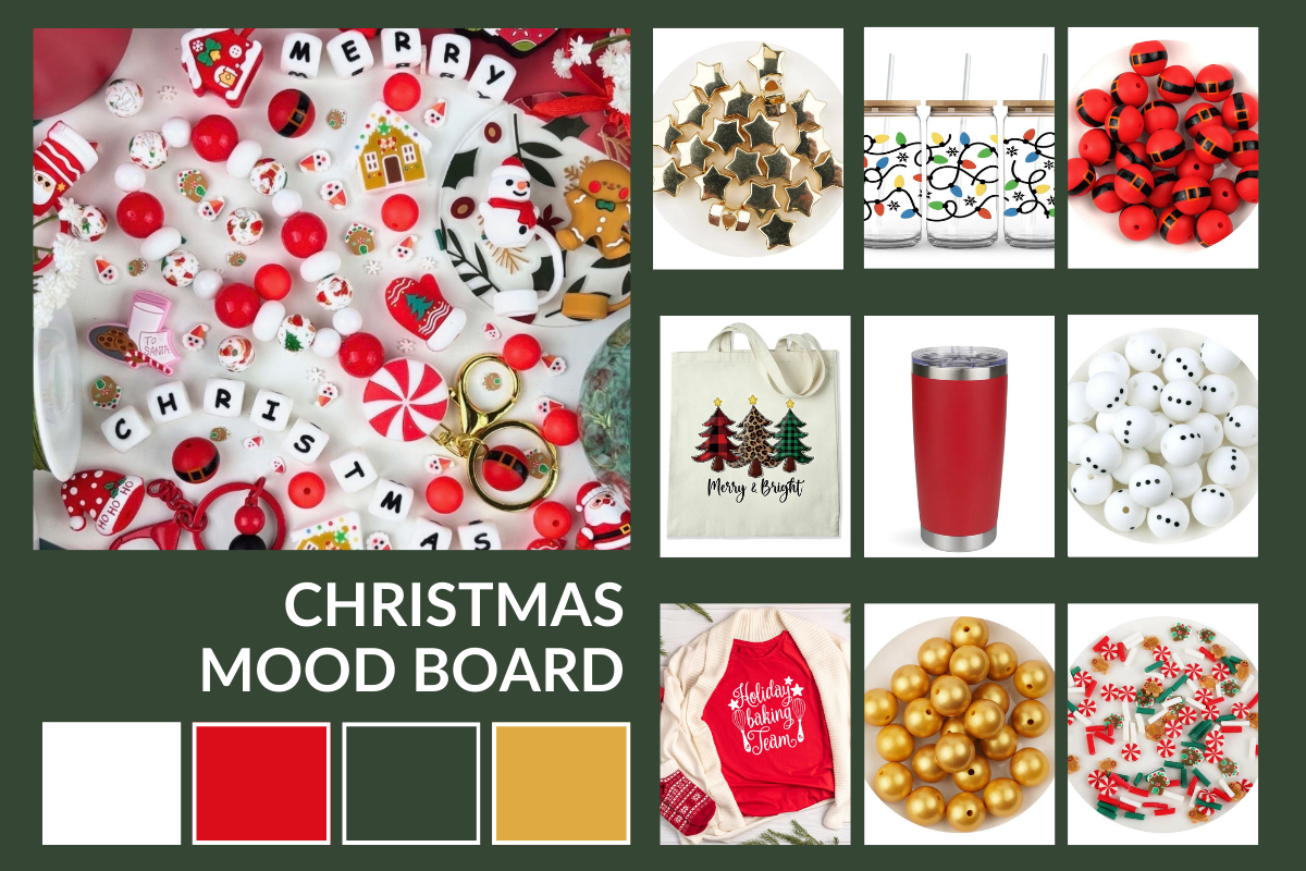 christmas mood board for craft makers DIY Craft Warehouse