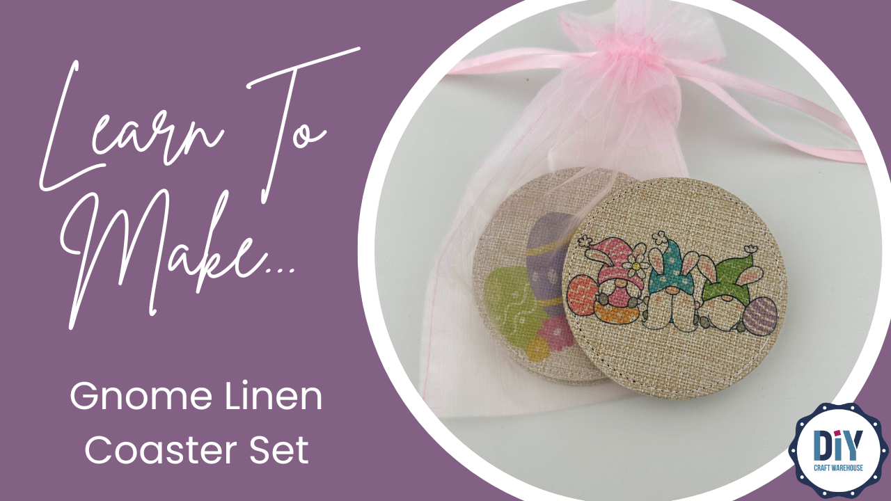 Making A Gnome Linen Coaster Set DIY Craft Warehouse