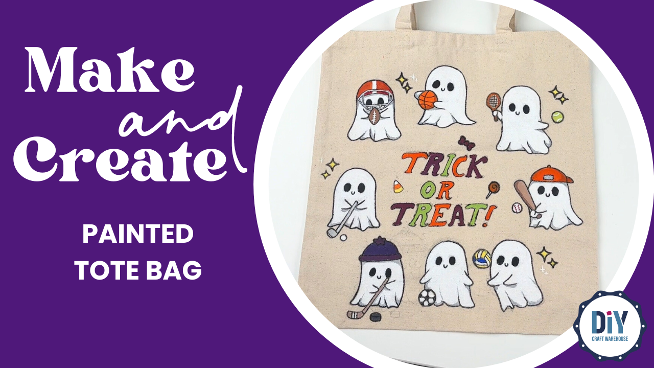 Trick or treat Painted Tote Bag