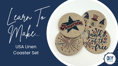 Learn to Make: Americana Linen Coasters