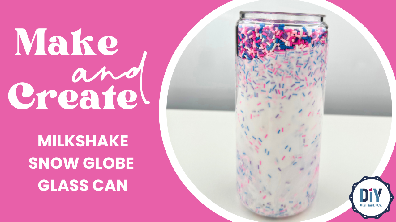 Milkshake Snow Globe Glass Can