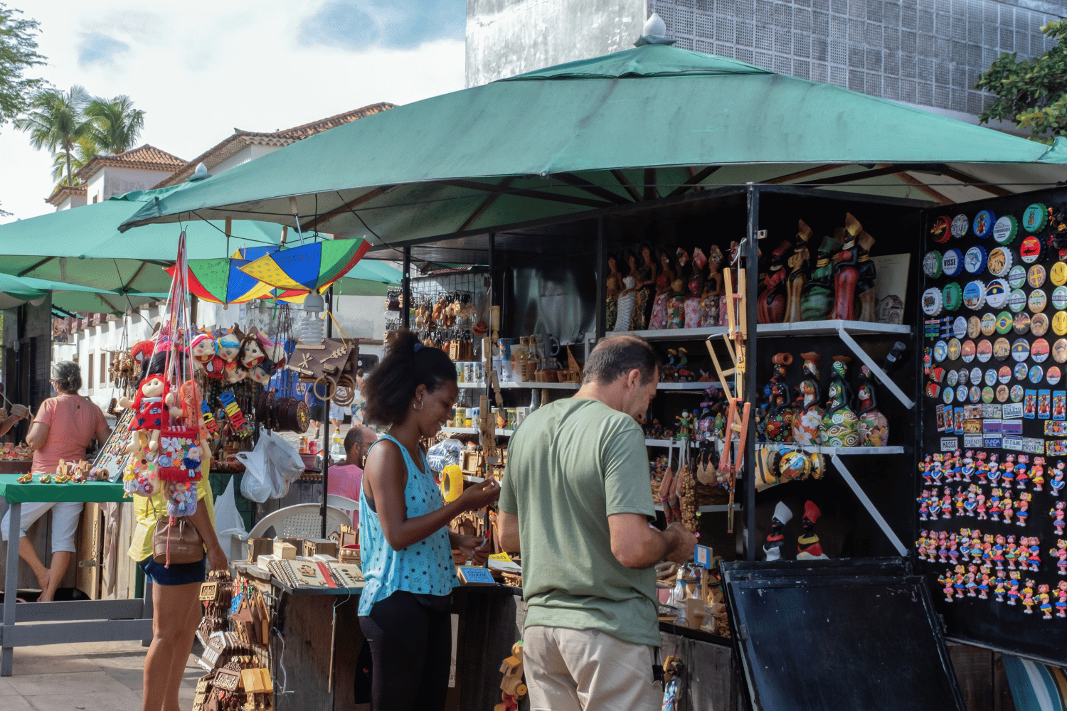 craft show tent and people buying crafts DIY Craft Warehouse
