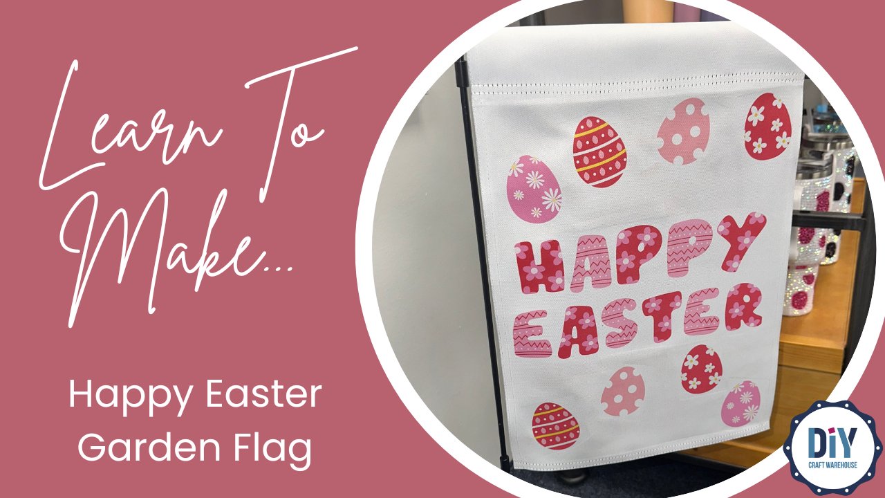 Create stunning crafts with Crafting a Festive Happy Easter Garden Flag. Available now at DIY Craft Warehouse.