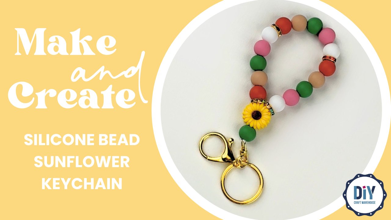 Make DIY magic with Create the Perfect Sunflower Keychain with Silicone Beads. Available now at DIY Craft Warehouse.