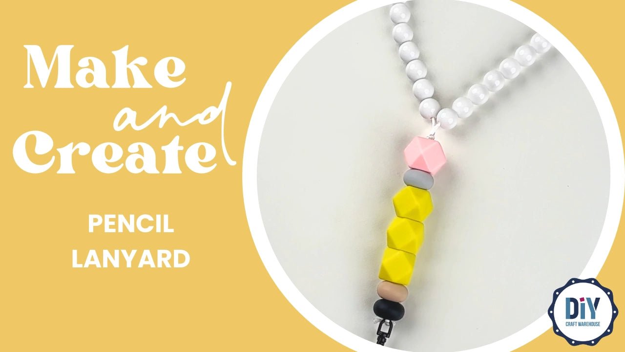 DIY projects shine with Make a Pencil Lanyard for Teachers. Available now at DIY Craft Warehouse.