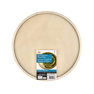 Round Wood Tray