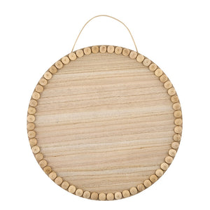 Wood Circle with Beaded Edge