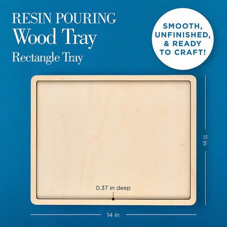 rectangle wood tray