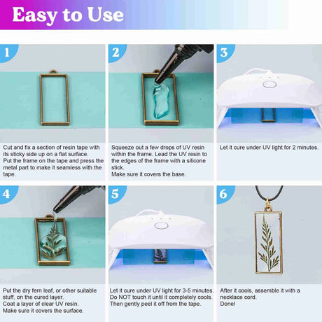 uv resin kit keychain jewelry light