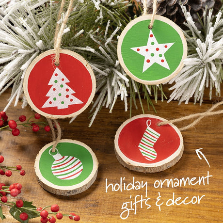 wood slice ornaments