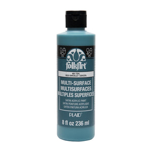 multi surface acrylic paint teal