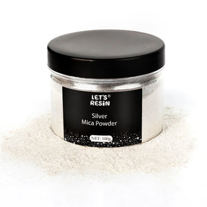 lets resin mica powder silver