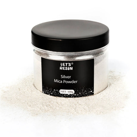 lets resin mica powder silver