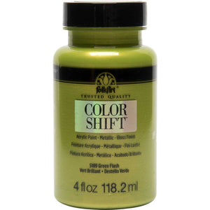 color shift acrylic paint green flash