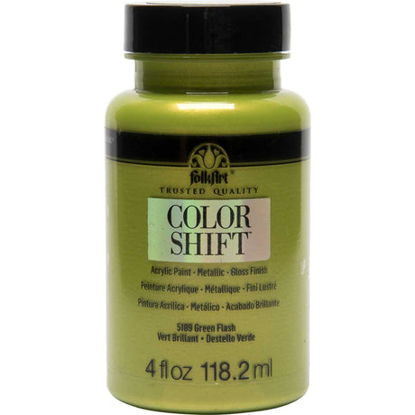 color shift acrylic paint green flash