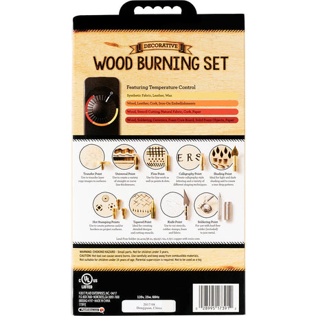 Wood Burning Set with Variable Temperature Control