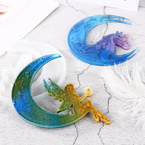 resin silicone mold moon crescent