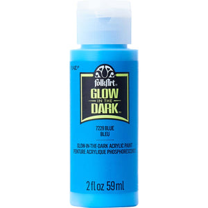 glow in dark acrylic paint blue