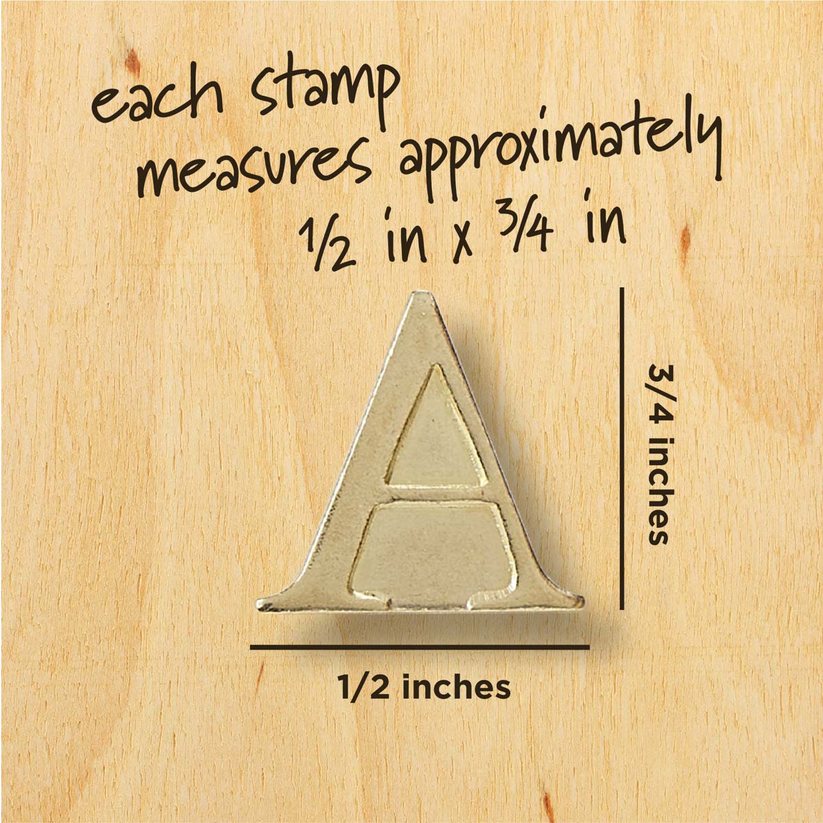Wood Burning Alphabet Stamp Set