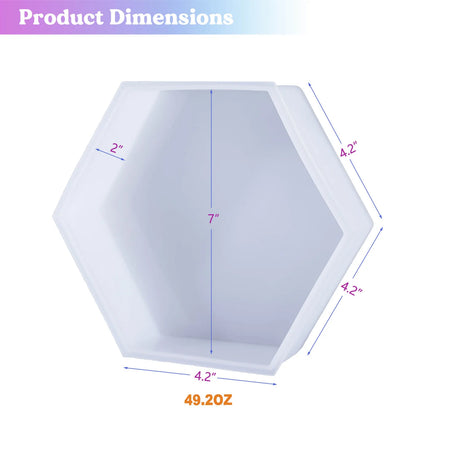 resin silicone mold hexagon