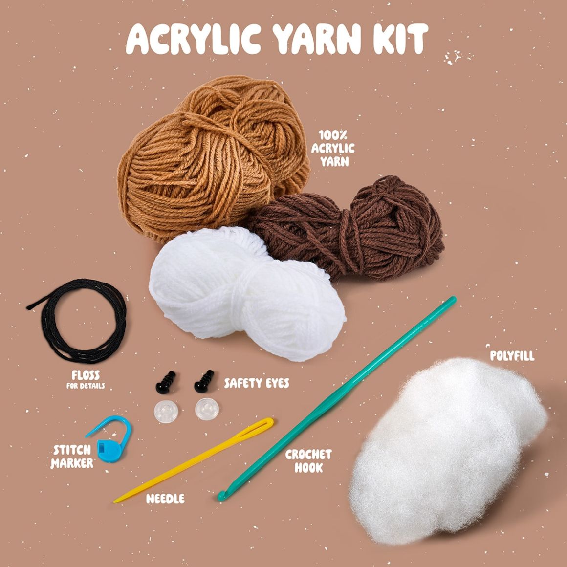 Amigurumi Crochet Kit - Marshy the S'More