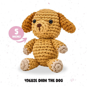 Amigurumi Crochet Kit - Dion the Dog