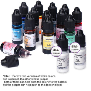 lets resin alcohol ink 18 bottle set