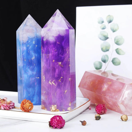 resin silicone mold crystal tower