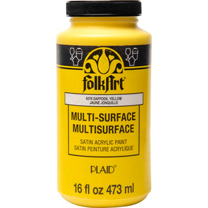 multi surface acrylic paint daffodil yellow