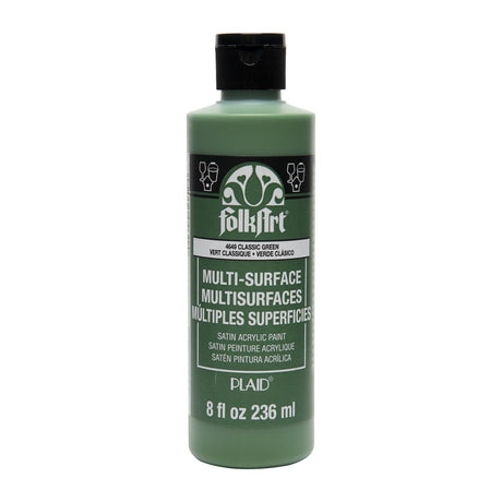 multi surface acrylic paint classic green