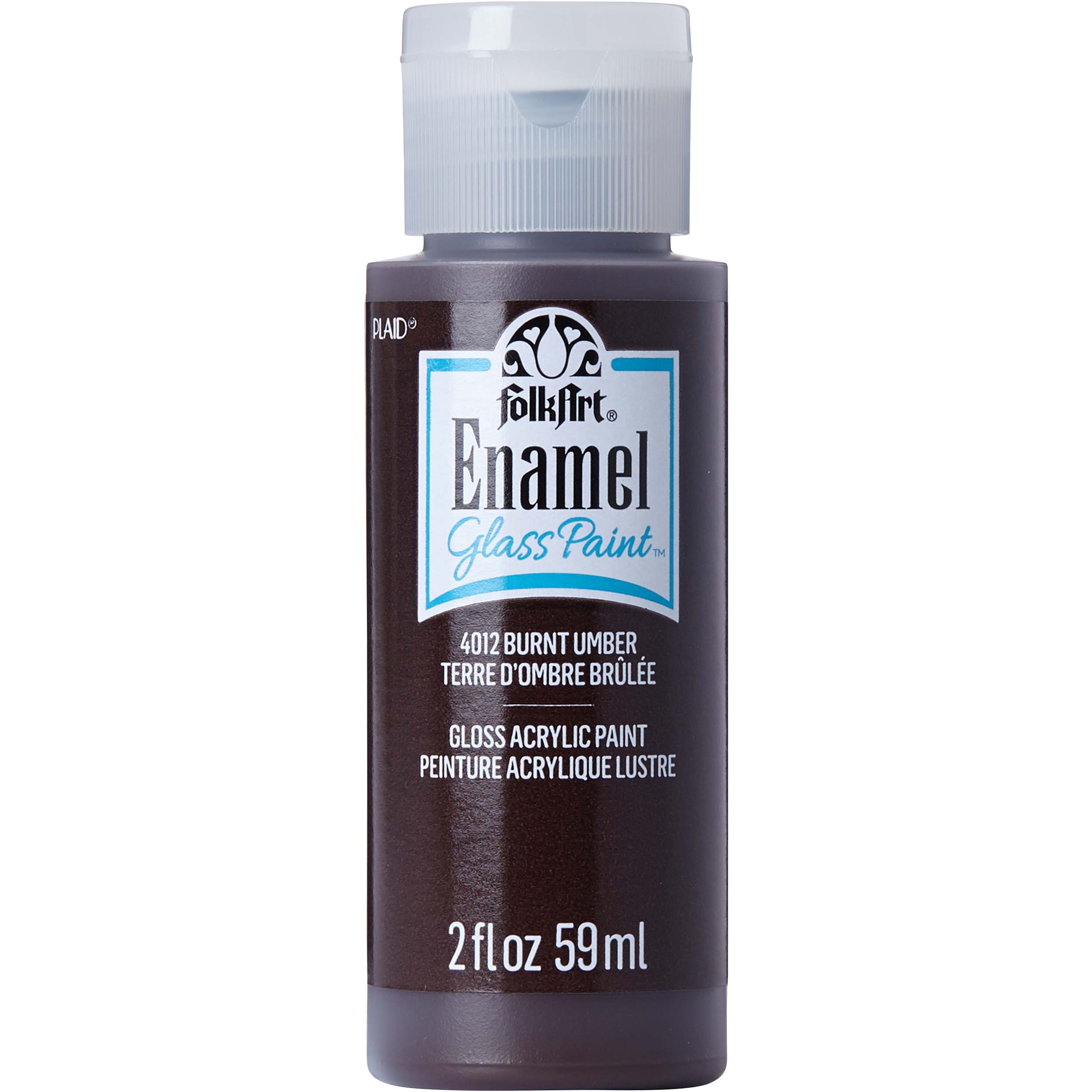 FolkArt Enamel Paint - Burnt Umber - DIY Craft Warehouse