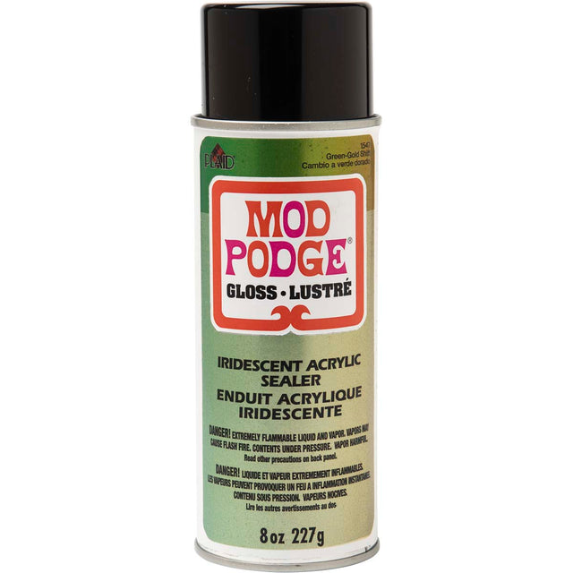 mod podge spray acrylic sealer green to gold