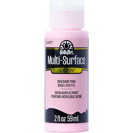multi surface acrylic paint baby pink