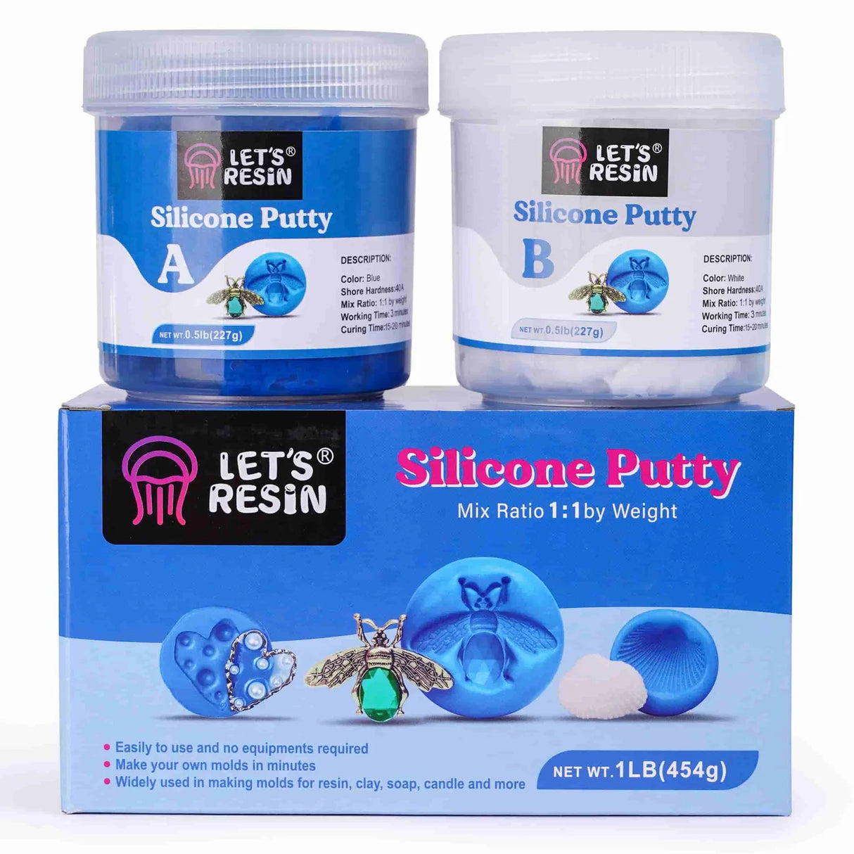 lets resin mold making silicone putty