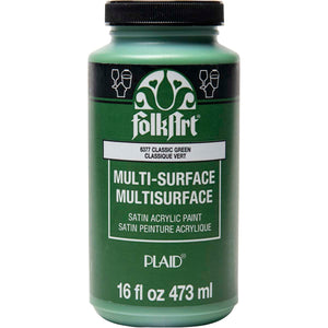 multi surface acrylic paint classic green