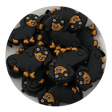 silicone focal bead dachshund puppy black