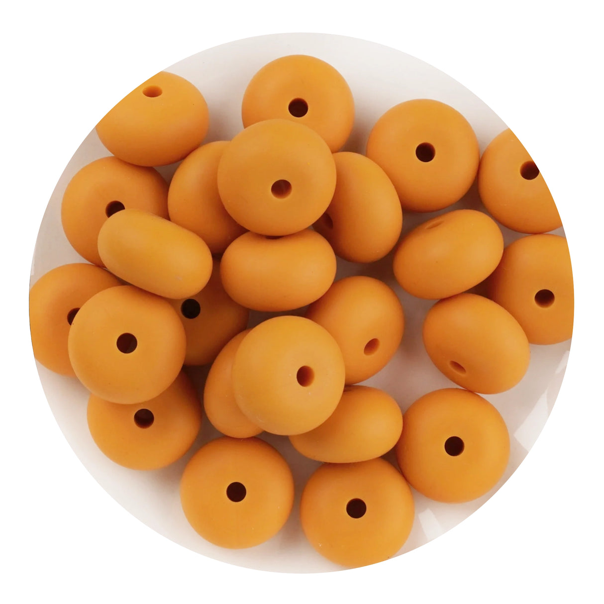 Silicone Bead Abacus Disc - Mango