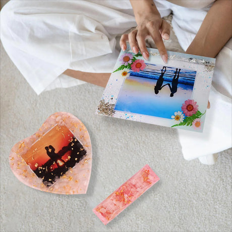 resin silicone mold photo frame set