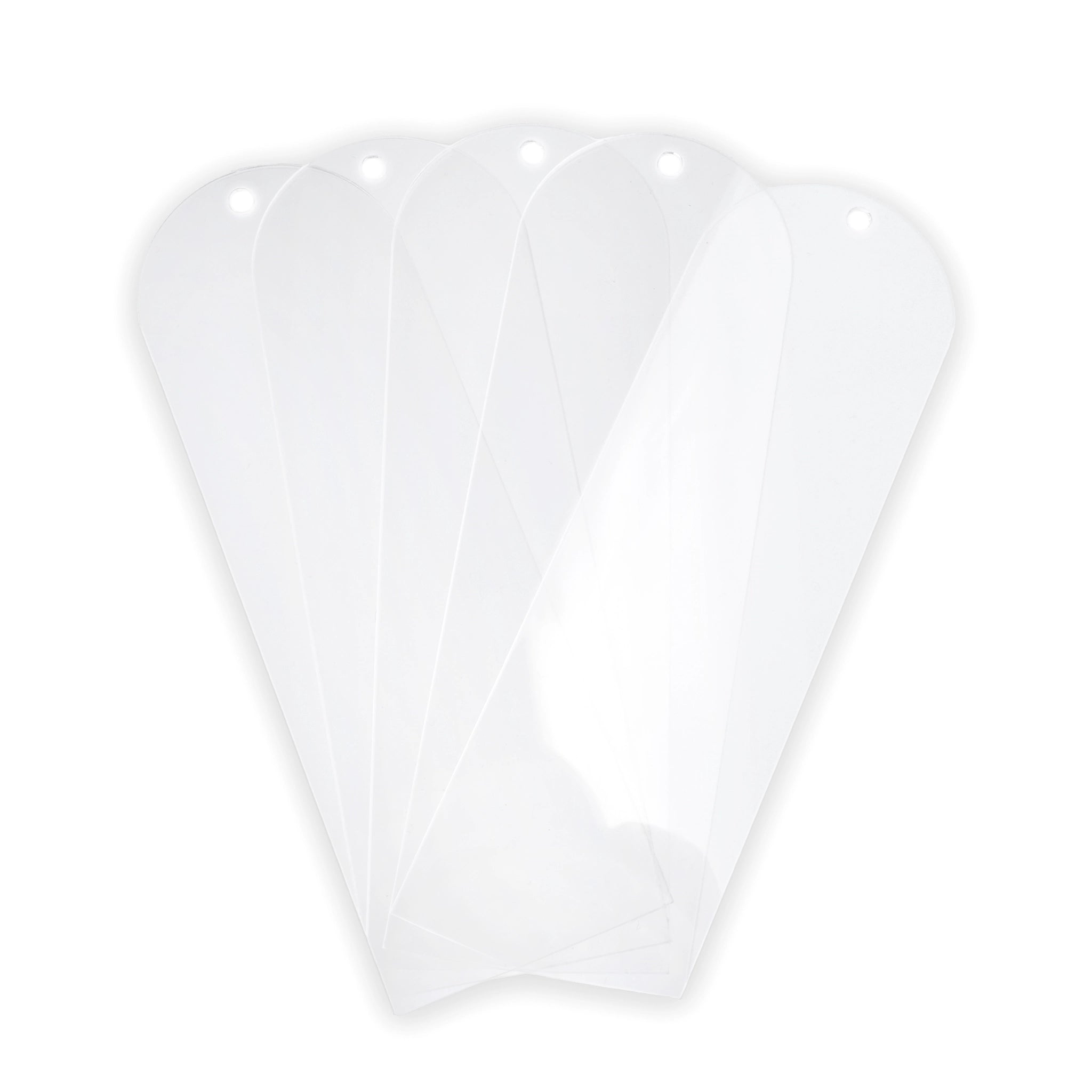 Master Maker Crafts -  Acrylic Bookmark Rectangle - (5 Pack - 6" x 2" x 0.06") DIY Craft Warehouse