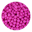 acrylic round string beads pink