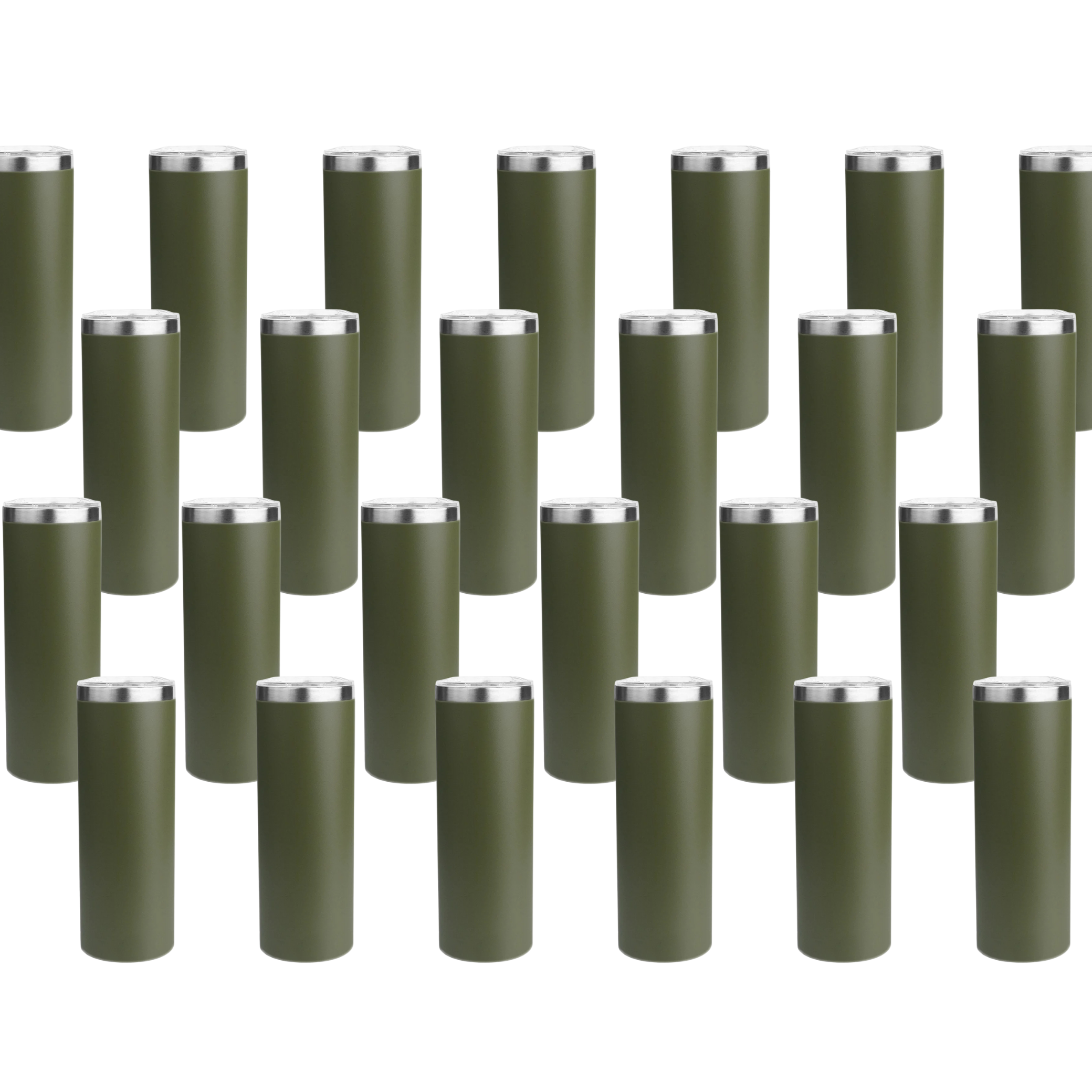 Master Maker Crafts -  20 oz Tall Skinny Tumbler - Army Green (25 Piece CASE) | Master Maker Crafts - Wholesale Craft Supplies - Fast Shipping from Ohio DIY Craft Warehouse
