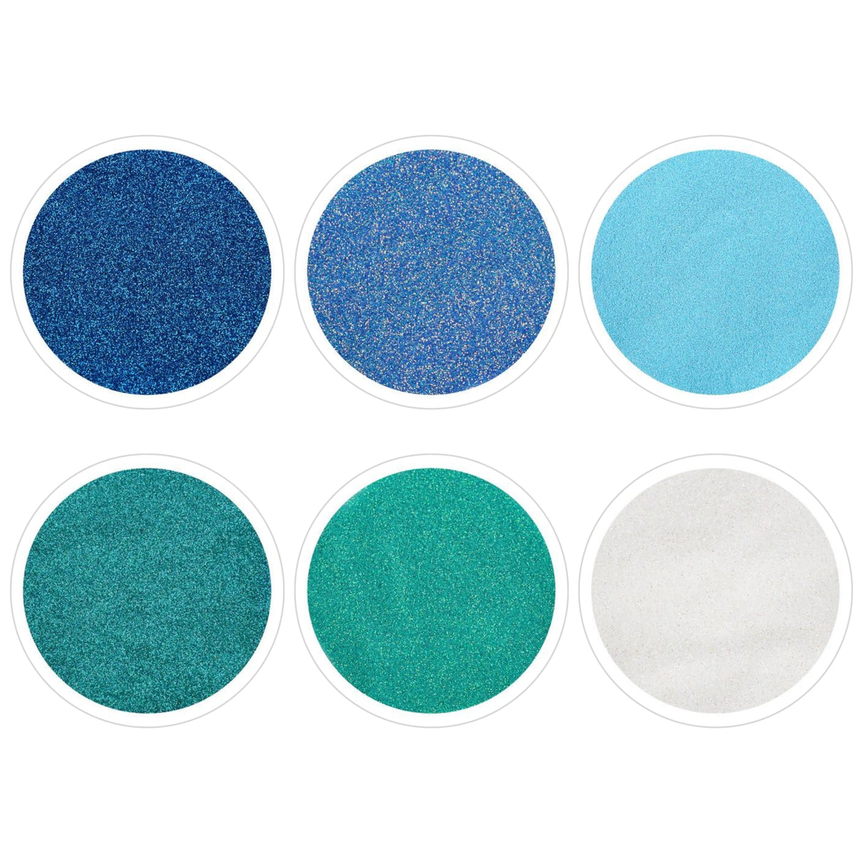 Assorted Pack - Blue & Green Glitter Set 3