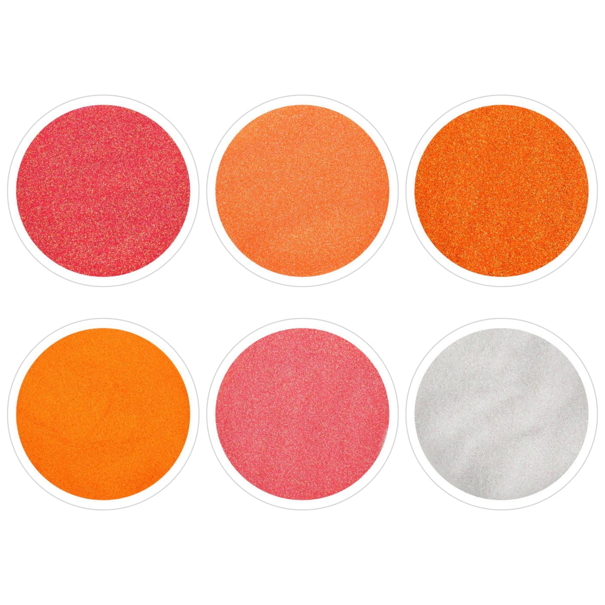 Assorted Pack - Orange Glitter Set 4