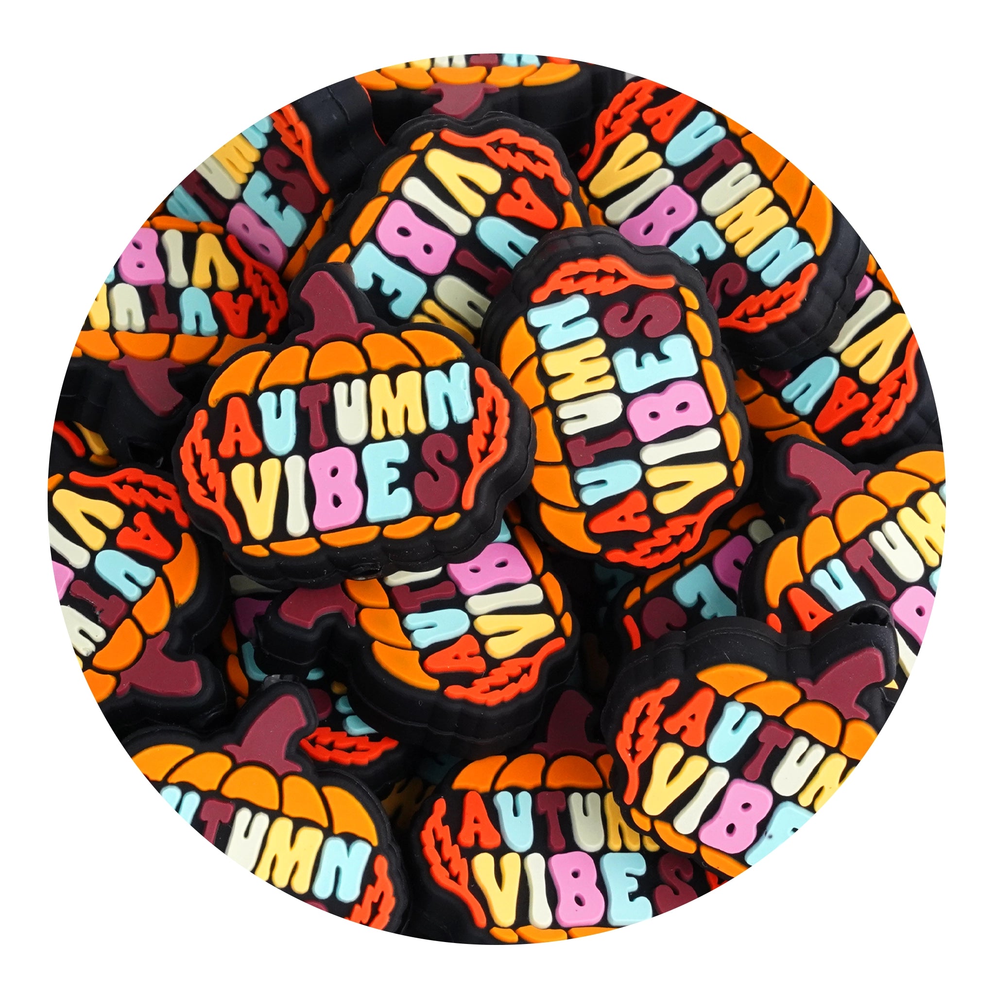 Master Maker Crafts -  Silicone Focal Bead - Pumpkin Autumn Vibes (5 Beads) | Master Maker Crafts - Wholesale Craft Supplies - Fast Shipping from Ohio DIY Craft Warehouse