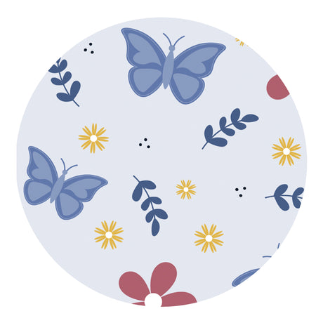 butterflies and flowers sublimation paper print