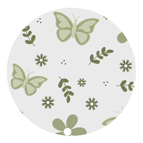 butterflies and flowers sublimation paper print