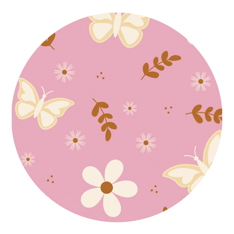 butterflies and flowers sublimation paper print