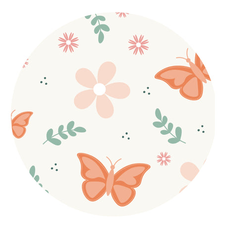 butterflies and flowers sublimation paper print