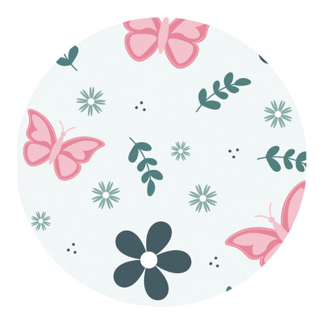 butterflies and flowers sublimation paper print