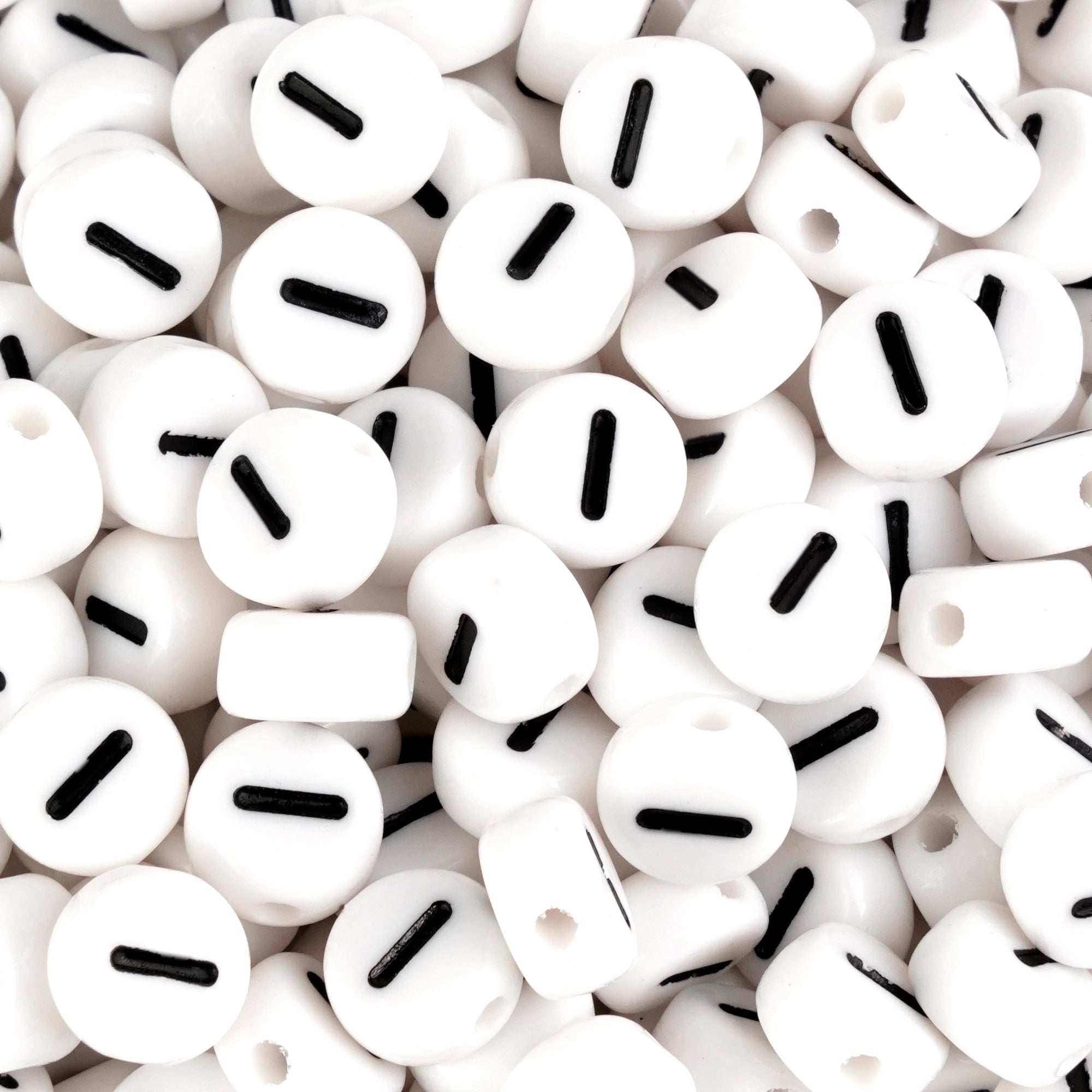Master Maker Crafts wholesale white letter I beads, craft supplies, fast shipping Ohio DIY Craft Warehouse